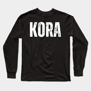 Kora Name Gift Birthday Holiday Anniversary Long Sleeve T-Shirt